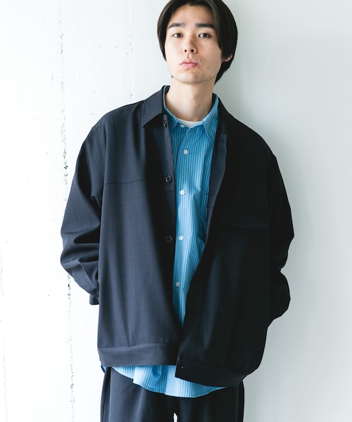 URBAN RESEARCH DOORS（アーバンリサーチドアーズ）の「セオアルファトラッカージャケット（テーラードジャケット・メンズ・BROWN/NAVY・M/L）」の3枚目の写真