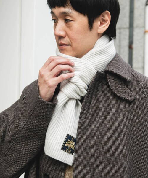 URBAN RESEARCH DOORS(アーバンリサーチドアーズ)の「ハミルトンマフラー(マフラー・メンズ・OFF WHITE/MIX BROWN/BLACK/SAGE GREEN・-)」の9枚目の写真