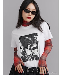 jouetie | 【JANIS】Distressed photo print t-shirts【コラボ】(Tシャツ/カットソー)