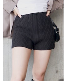 MURUA | ケーブルニットキュロット(スウェットパンツ)