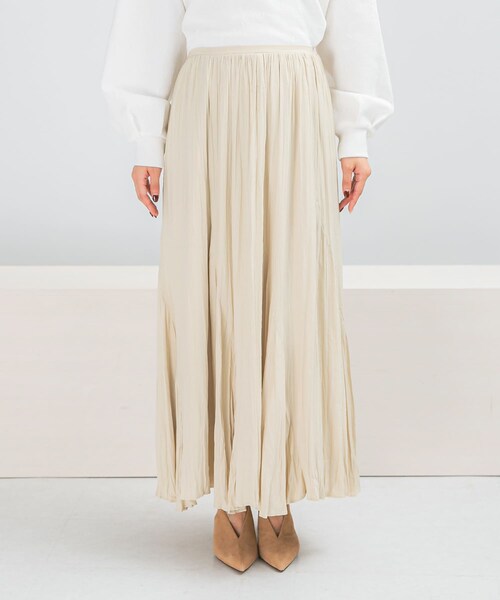 URBAN RESEARCH ROSSO（アーバンリサーチロッソ）の「ワッシャープリーツスカート（スカート・レディース・CREAM/SAX/MOCHA・36/38）」の8枚目の写真