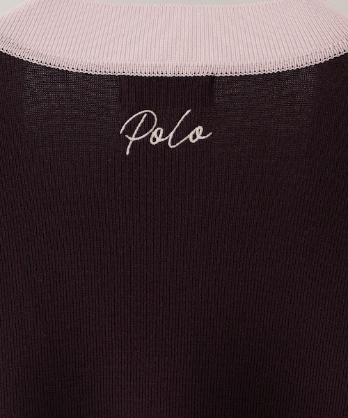 VIS(ビス)の「【POLO BCS】VIS別注バイカラーVネックニットカーディガン(カーディガン/ボレロ・レディース・ネイビー/ワイン・F)」の11枚目の写真