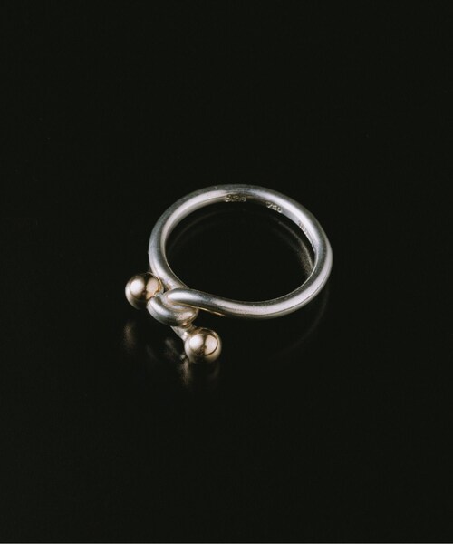 ADAM ET ROPE'（アダムエロペ）の「【VINTAGE JEWELRY】TIFFANY ラブノット コンビ リング 925 750 #9（リング・メンズ・シルバー・F）」の2枚目の写真
