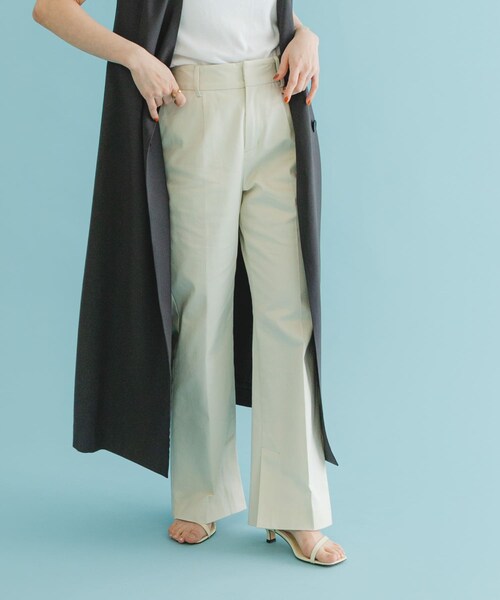 URBAN RESEARCH ROSSO（アーバンリサーチロッソ）の「セミフレアチノパンツ（チノパンツ・レディース・BLACK/IVORY/NAVY BLUE・36/38）」の10枚目の写真