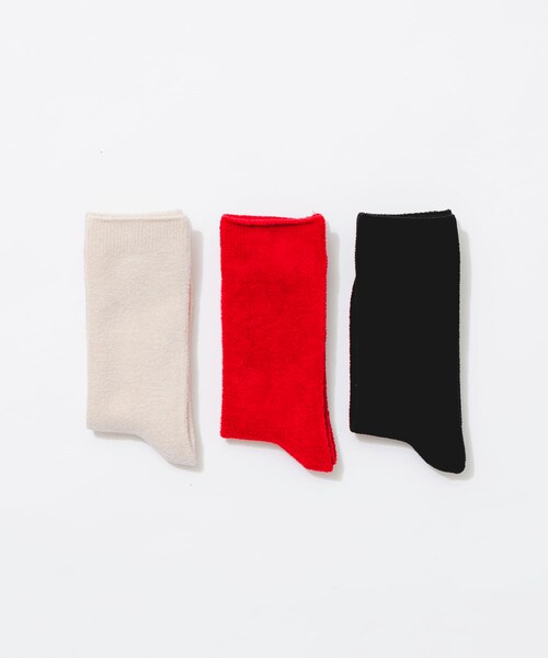 URBAN RESEARCH(アーバンリサーチ)の「『UR TECH』モールソックス(その他アンダーウェア/インナー・レディース・OFF WHT/BLK/RED・22-24)」の5枚目の写真
