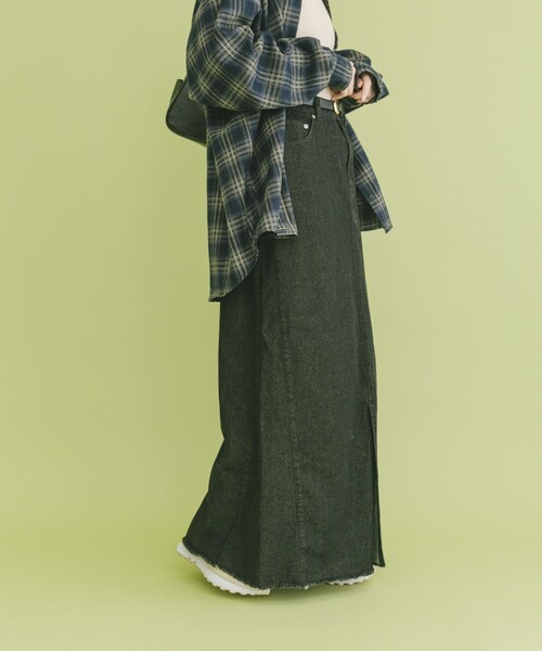 ITEMS URBANRESEARCH（アイテムズ アーバンリサーチ）の「デニムロングスカート（デニムスカート・レディース・BLU/BLK・S/M）」の10枚目の写真