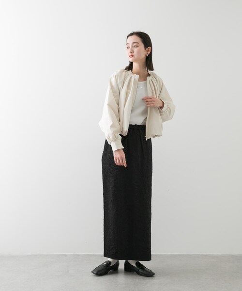 SENSE OF PLACE by URBAN RESEARCH（センスオブプレイスバイアーバンリサーチ）の「バルーンブルゾン（ブルゾン・レディース・BEIGE/BLACK/IVORY・one）」の12枚目の写真