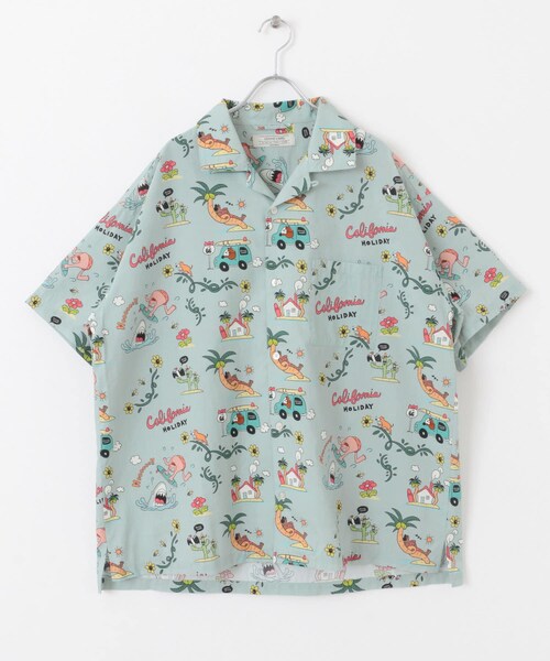 URBAN RESEARCH Sonny Label（アーバンリサーチサニーレーベル）の「アロハシャツ by Monkey Studio（シャツ/ブラウス・メンズ・グリーン/オフ/ネイビー・M/L）」の12枚目の写真