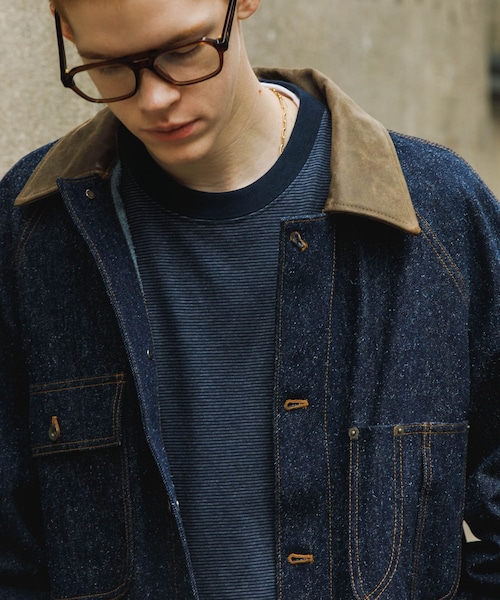 URBAN RESEARCH（アーバンリサーチ）の「Cale　コットンシルクデニムカバーオール（カバーオール・メンズ・Blue・3/4）」の15枚目の写真