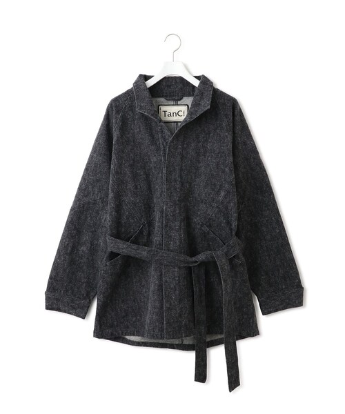 ADAM ET ROPE'(アダムエロペ)の「【J’aDoRe限定】【TanC(タンク)】BRUSHED INDIGO DENIM COAT(デニムジャケット・レディース・ブラック・1)」の1枚目の写真