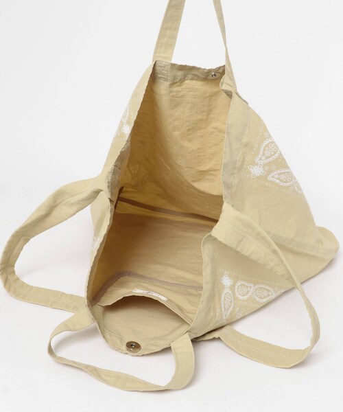 RODE SKO（ロデスコ）の「リップストップダブルショルダー柄トート（トートバッグ・メンズ・BEIGE・one）」の9枚目の写真