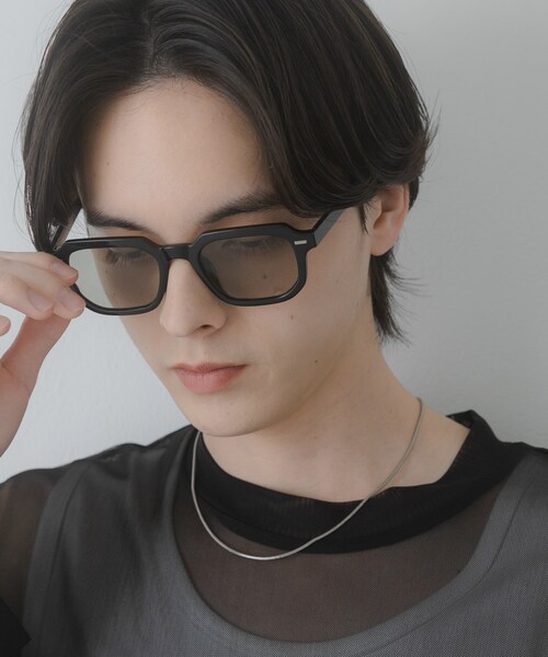 SENSE OF PLACE by URBAN RESEARCH（センスオブプレイスバイアーバンリサーチ）の「スクエアウェリントンサングラス（メガネ・メンズ・BLACK/BROWN/KHAKI・One）」の7枚目の写真