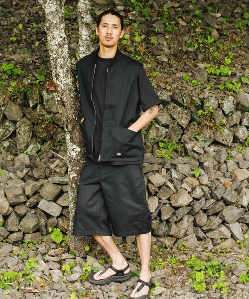 EKAL（エカル）の「『別注』Dickies×EKAL　ワイドロングショーツ（その他パンツ・メンズ・ブラウン/ブラック・M/L）」の14枚目の写真
