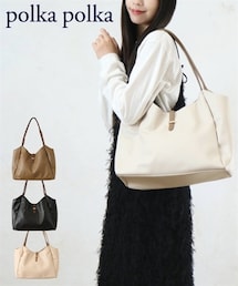 nissen | やわらか合皮フロントベルトデザイントートバッグ（Ａ４対応）(トートバッグ)