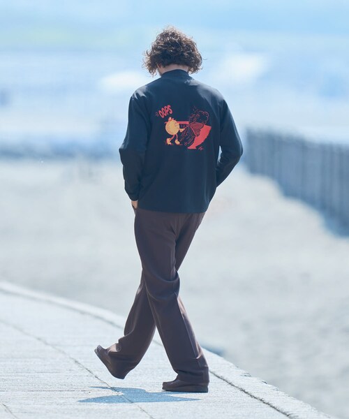 URBAN RESEARCH Sonny Label（アーバンリサーチサニーレーベル）の「OOPS×RYUAMBE 　モックネックロングTシャツ（Tシャツ/カットソー・メンズ・OFF/BLACK/GREEN・M/L/XL）」の22枚目の写真