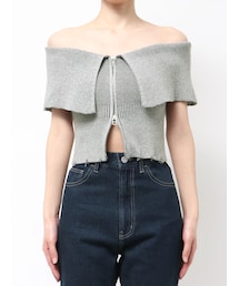 EMODA | PLATING OFF SHOULDER KNIT(ニット/セーター)