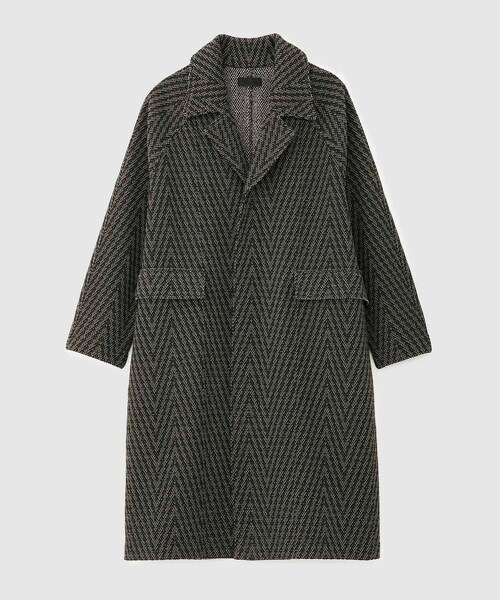 ROPE'（ロペ）の「【COOHEM】HERRINGBONE TWEED COAT(コーヘン/ヘリンボーンツイードコート)（ノーカラージャケット・レディース・ブラック系/グレー・F）」の15枚目の写真