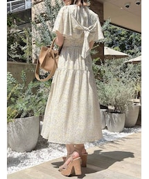 dazzlin | バックリボンプリントワンピース(ワンピース)