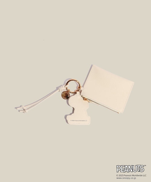 ROPE'(ロペ)の「【WEB限定/一部店舗限定】【E'POR×PEANUTS】別注 ポーチ付き ART CHARM(チャーム・レディース・ブラック/オフホワイト/レッド・F)」の13枚目の写真