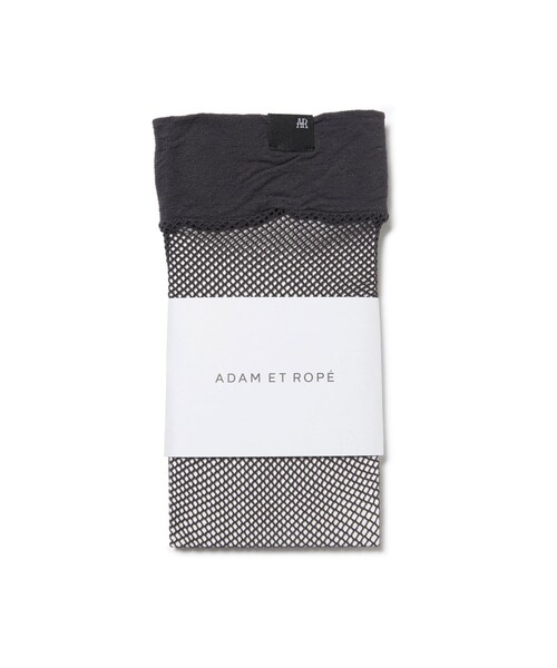 ADAM ET ROPE'（アダムエロペ）の「フィッシュネットハイソックス（ソックス/靴下・レディース・チャコール/キナリ系/ダークブラウン・F）」の14枚目の写真
