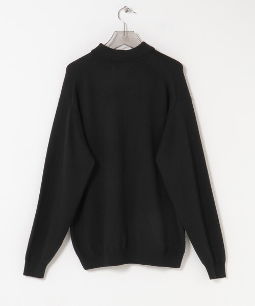 URBAN RESEARCH（アーバンリサーチ）の「CASH FEEL W/MID ニットポロ（ニット/セーター・メンズ・BLACK/CHARCOAL/BROWN・M/L）」の15枚目の写真