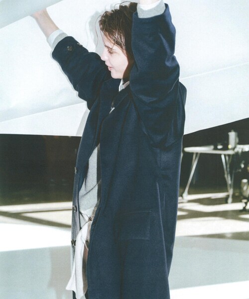 URBAN RESEARCH(アーバンリサーチ)の「dDdDdDd CASHMERE OVER COAT(ステンカラーコート・メンズ・NAVY/BLACK・L/XL/XXL)」の12枚目の写真