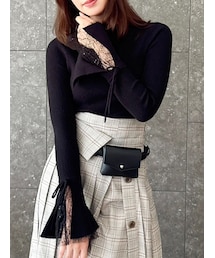 dazzlin | ヘムレースリブニットトップス(ニット/セーター)