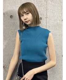 MURUA | ハイネックノースリーブニット(ニット/セーター)