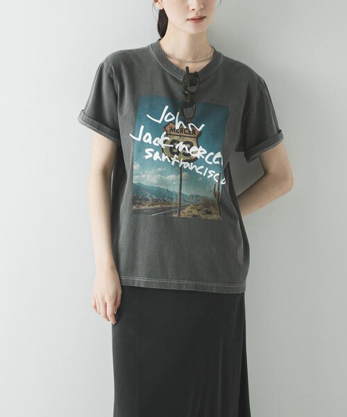 URBAN RESEARCH(アーバンリサーチ)の「『別注』J.J.Mercer×URBAN RESEARCH PHOTO PRINT T-SHIRTS(Tシャツ/カットソー・レディース・WHITE/CHARCOAL/BROWN・M)」の14枚目の写真