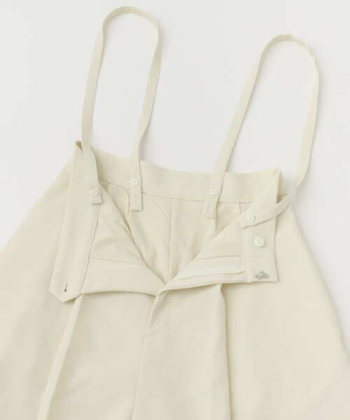 URBAN RESEARCH ROSSO（アーバンリサーチロッソ）の「サス付きタックワイドパンツ（その他パンツ・レディース・white/black・36/38）」の13枚目の写真