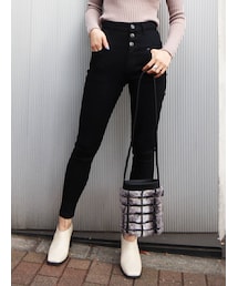 EMODA | 【ELDER】ヌードハイウェストデニム(デニムパンツ)