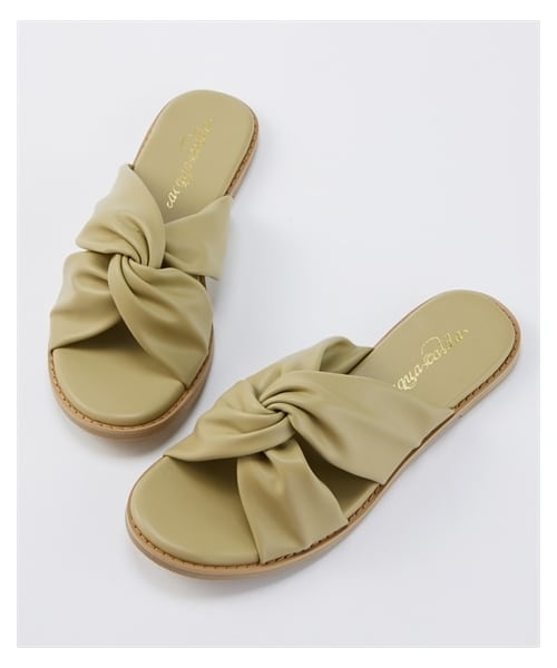 nissen（ニッセン）の「【ゆったり幅広】やわらかツイストフラットサンダル（低反発中敷）（ワイズ４Ｅ）（サンダル・メンズ・黒/ホワイト/パープル/グリーン/オーク・M=23.0~23.5cm/4E/L=24.0~24.5cm/4E/LL=25.0~25.5cm/4E/3L=26.0~26.5cm/4E）」の12枚目の写真