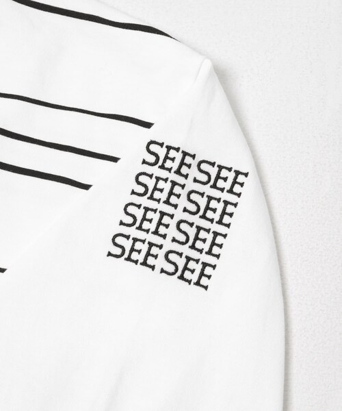 URBAN RESEARCH(アーバンリサーチ)の「SEE SEE SUPER BIG LS TEE (MULTI BORDER)(Tシャツ/カットソー・メンズ・WHITE/BLACK/GREY M/NAVY・M/L/XL/XXL)」の8枚目の写真