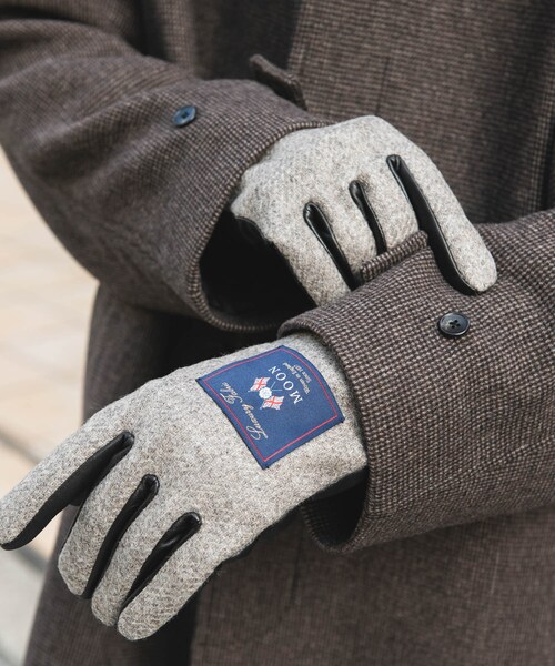URBAN RESEARCH DOORS(アーバンリサーチドアーズ)の「MOONツイードレザーグローブ(ベルト・メンズ・CHARCOAL/NAVY/BEIGE/BROWN・-)」の21枚目の写真