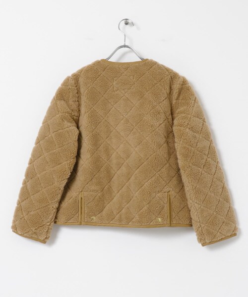 URBAN RESEARCH（アーバンリサーチ）の「ARKLEY（ノーカラージャケット・レディース・BEIGE/BLACK・36）」の10枚目の写真