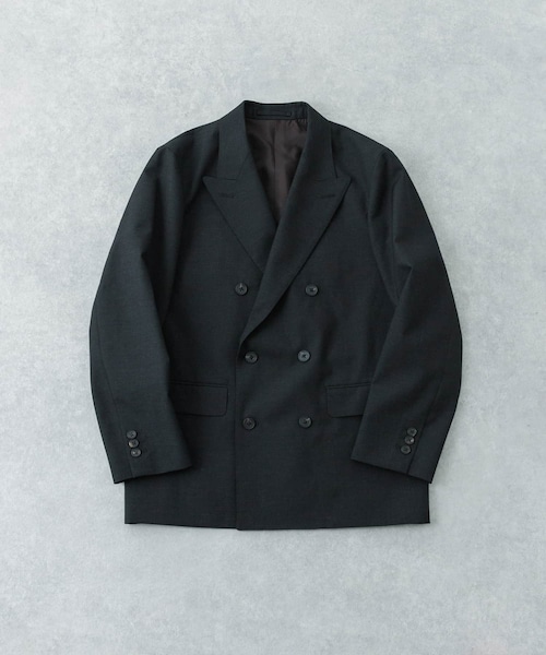 URBAN RESEARCH(アーバンリサーチ)の「new basic BRADFORD WOOL W JACKET(テーラードジャケット・メンズ・BLACK/BROWN・M/L/XL)」の1枚目の写真