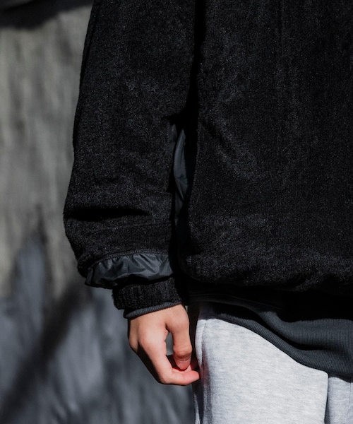 URBAN RESEARCH(アーバンリサーチ)の「『別注』BROOXON×URBS U.P.S. AIRLITE WARM SWEAT SHIRTS(スウェット・メンズ・BLACK・M/L/XL)」の5枚目の写真