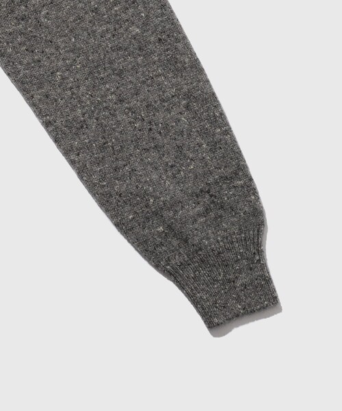 ADAM ET ROPE'(アダムエロペ)の「【AURALEE/オーラリー】CASHMERE NEP KNIT POLO(ニット/セーター・メンズ・ブラック/ライトグレー・3/4)」の14枚目の写真