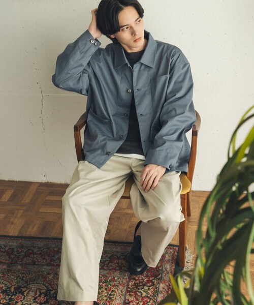 SENSE OF PLACE by URBAN RESEARCH（センスオブプレイスバイアーバンリサーチ）の「ピーチタッチカラーカバーオール（カバーオール・メンズ・CHARCOAL/BLUE GRAY/PINK・M/L）」の18枚目の写真