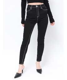 GYDA | ハイウエストワンウォッシュスキニーパンツ(デニムパンツ)