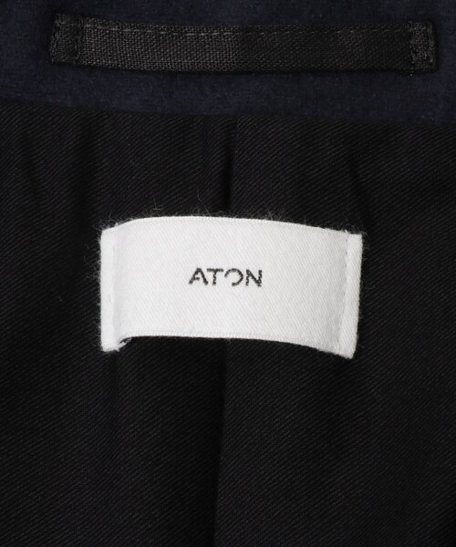 URBAN RESEARCH（アーバンリサーチ）の「ATON　S 160S SEMI DOUBLE COAT（チェスターコート・メンズ・NAVY・4/6）」の11枚目の写真