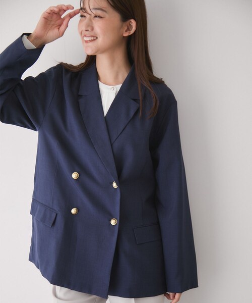 Jayro(ジャイロ)の「テーラードジャケット(テーラードジャケット・レディース・ブラック/キナリ/ネイビー・M)」の19枚目の写真