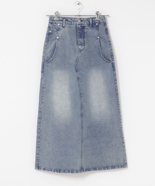 SENSE OF PLACE by URBAN RESEARCH（センスオブプレイスバイアーバンリサーチ）の「セミフレアデニムスカート（デニムスカート・レディース・BLACK/D.INDIGO・S/M）」の18枚目の写真