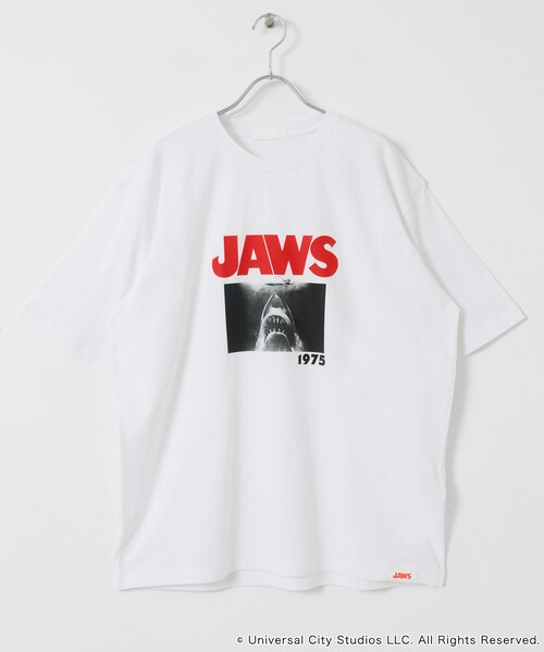 SENSE OF PLACE by URBAN RESEARCH（センスオブプレイスバイアーバンリサーチ）の「『別注』SENSE OF PLACE×JAWS　プリントT-SHIRTS/B（Tシャツ/カットソー・メンズ・WHITE/CHARCOAL/BLUE・M/L）」の9枚目の写真