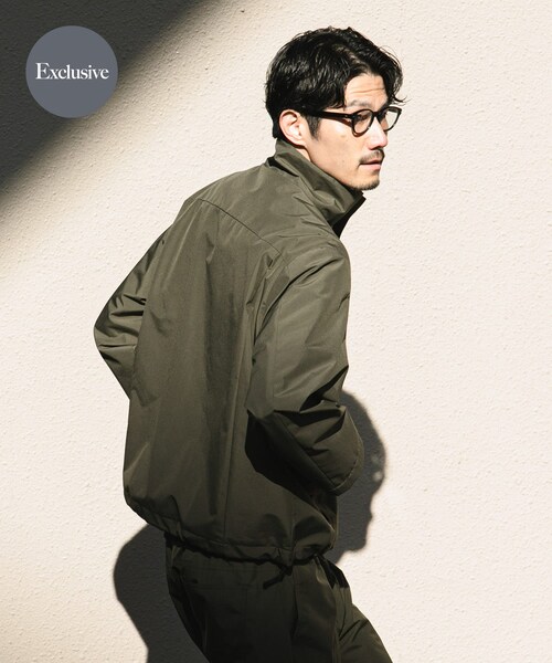 URBAN RESEARCH ROSSO(アーバンリサーチロッソ)の「『別注』+phenix WINDSTOPPER by GORE-TEX LABS スタンドブルゾン(ブルゾン・メンズ・BLACK/NAVY/KHAKI・M/L/XL)」の2枚目の写真