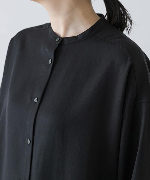 かぐれ（カグレ）の「レーヨンワイドシャツ（シャツ/ブラウス・レディース・BROWN/BLACK・Free）」の18枚目の写真