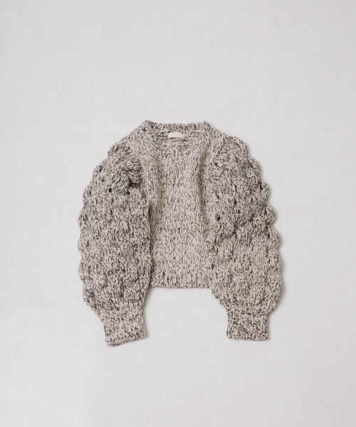 LAATO（ラート）の「lantern long sleeve knit（ニット/セーター・レディース・インク/クリーム・Free）」の3枚目の写真