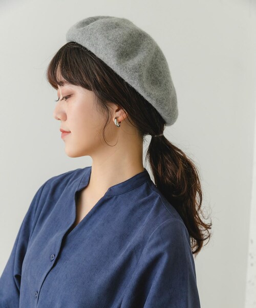 RODE SKO（ロデスコ）の「バスクベレー帽（ハンチング/ベレー帽・レディース・ROYAL/IVORY/L.GRAY/BLACK・one）」の3枚目の写真