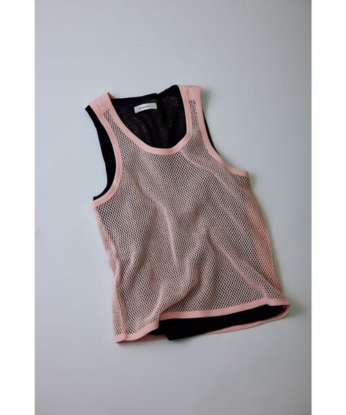 ADAM ET ROPE'（アダムエロペ）の「【GIMAGUAS】MATEO TOP UNISEX（タンクトップ・レディース・ブラック/ホワイト/ピンク・L/S）」の11枚目の写真
