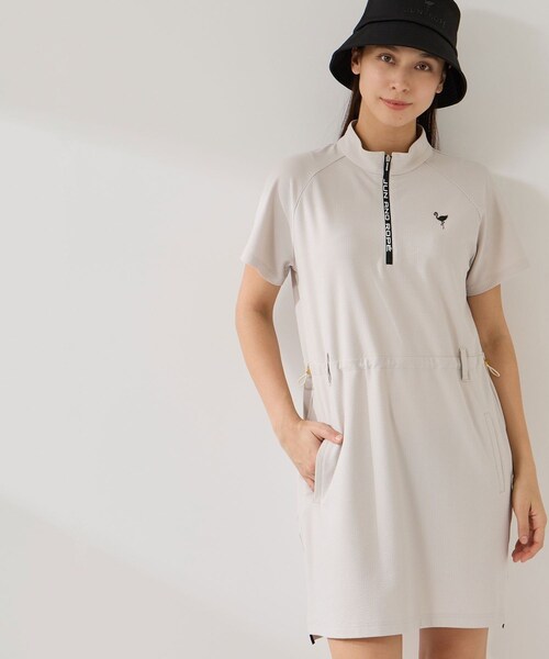 ROPE'（ロペ）の「ハイテンションサッカードロストワンピース/UV（ワンピース・レディース・ブラック/ベージュ・L/M/S/XL）」の21枚目の写真